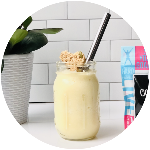 THANKFUL THREE-INGREDIENT PINA COLADA SMOOTHIE
