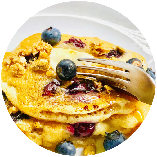 BOUNTIFUL BLUEBERRY PANCAKES